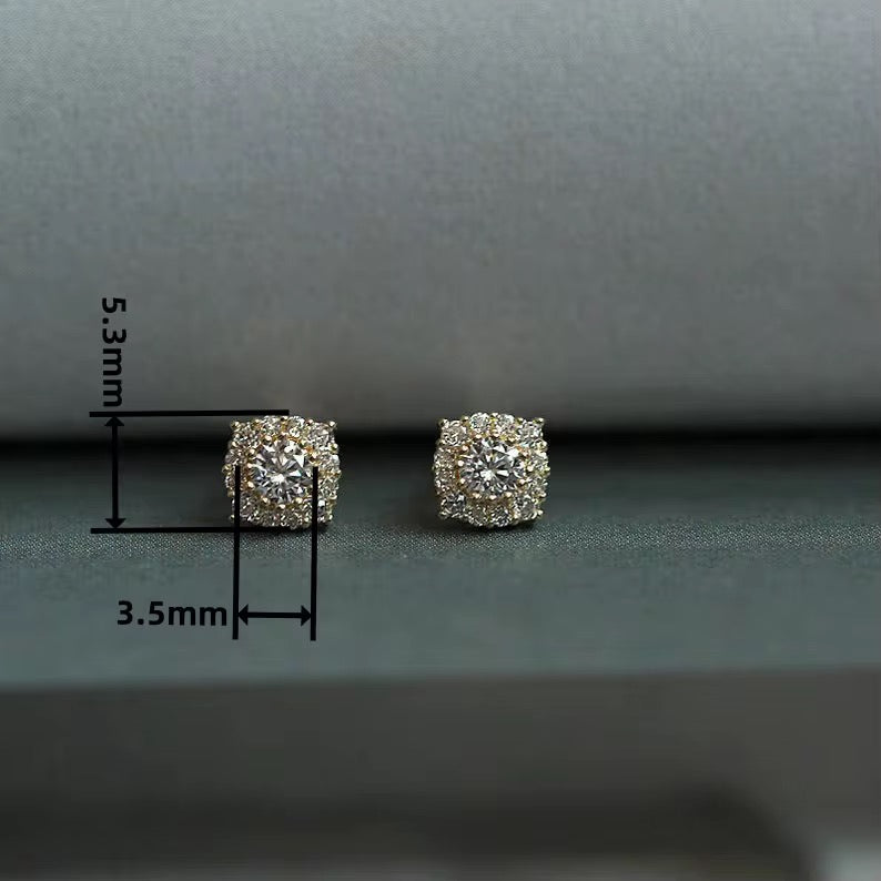 9k Solid Gold Galaxy Star Earring