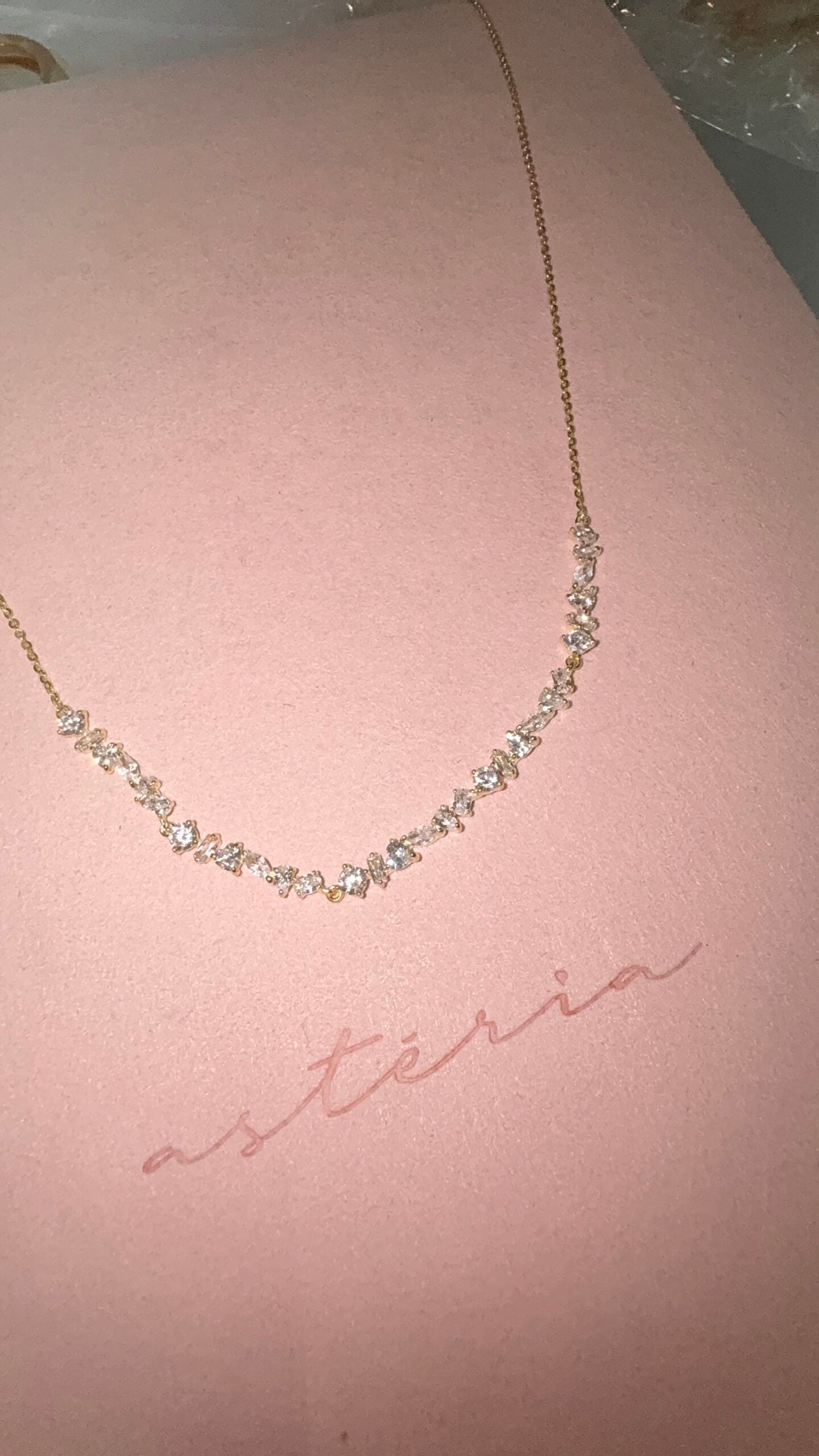 Gold Luxe NSCD Six Mix Tennis Necklace (925, Vermeil)