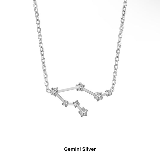 Silver Constellation Necklace (S.Steel)