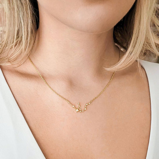 Gold Constellation Necklace (S. Steel)