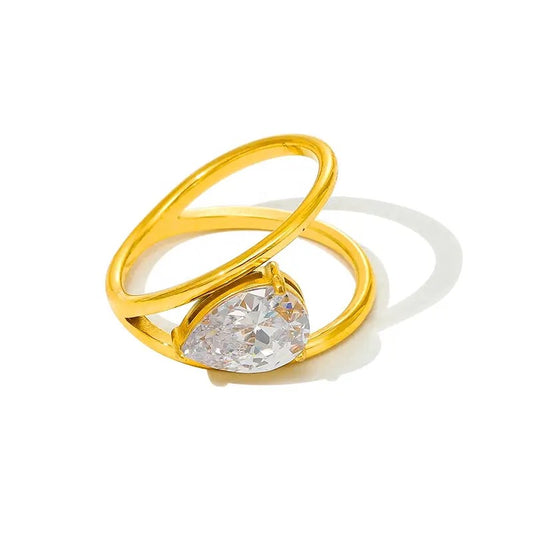 The Goldy Trio Stack Ring Set