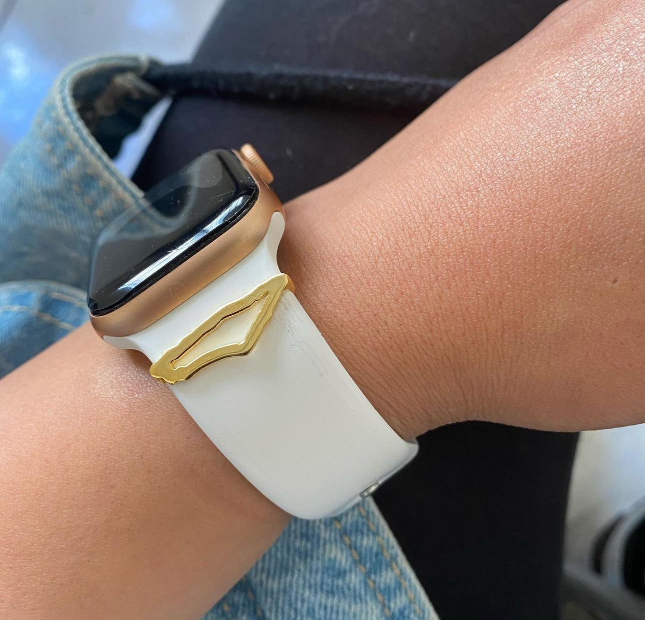 Gold Palestine Forever Apple Watch Clip