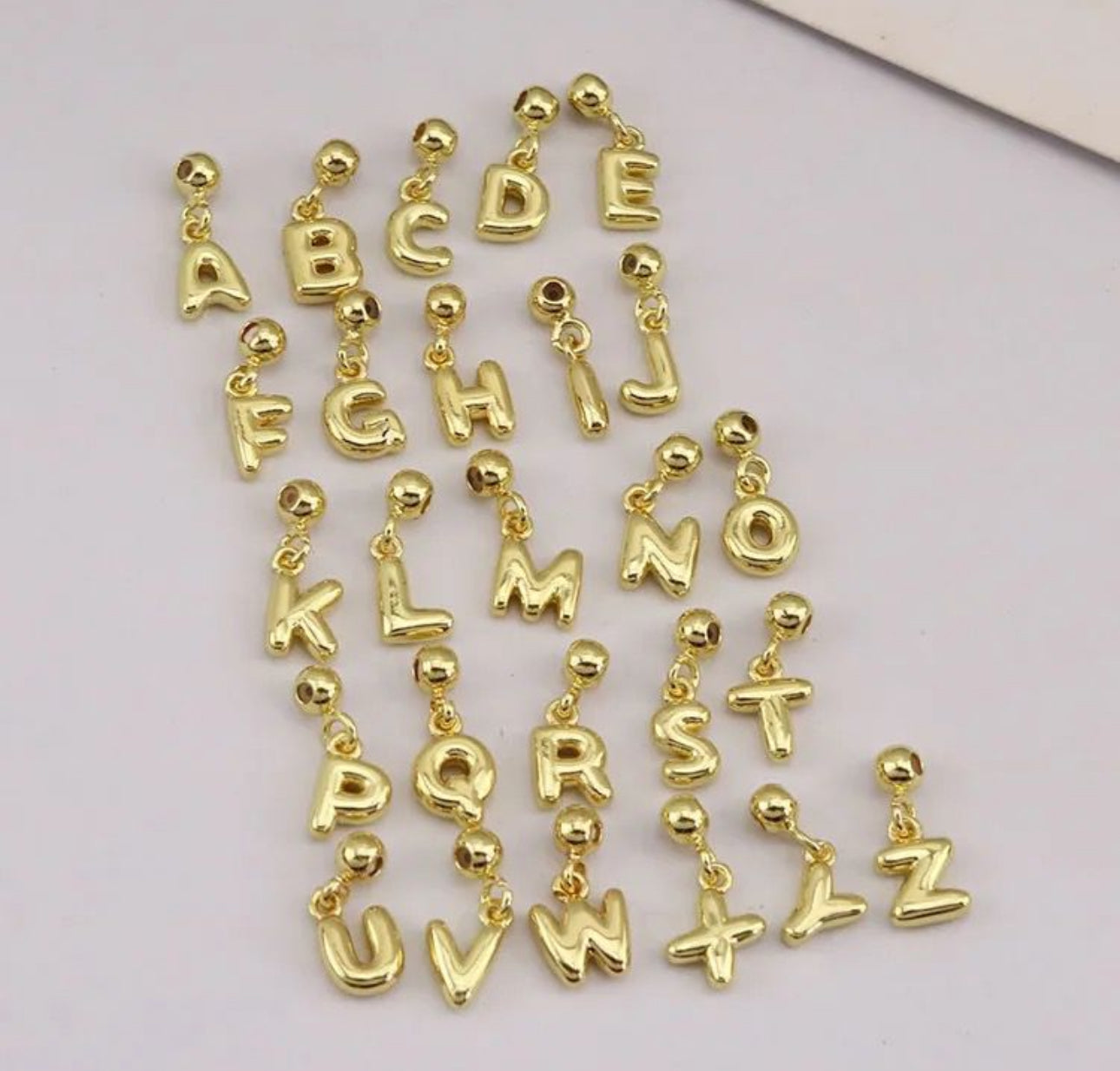 Simplicity Series Gold Bubble Alphabet