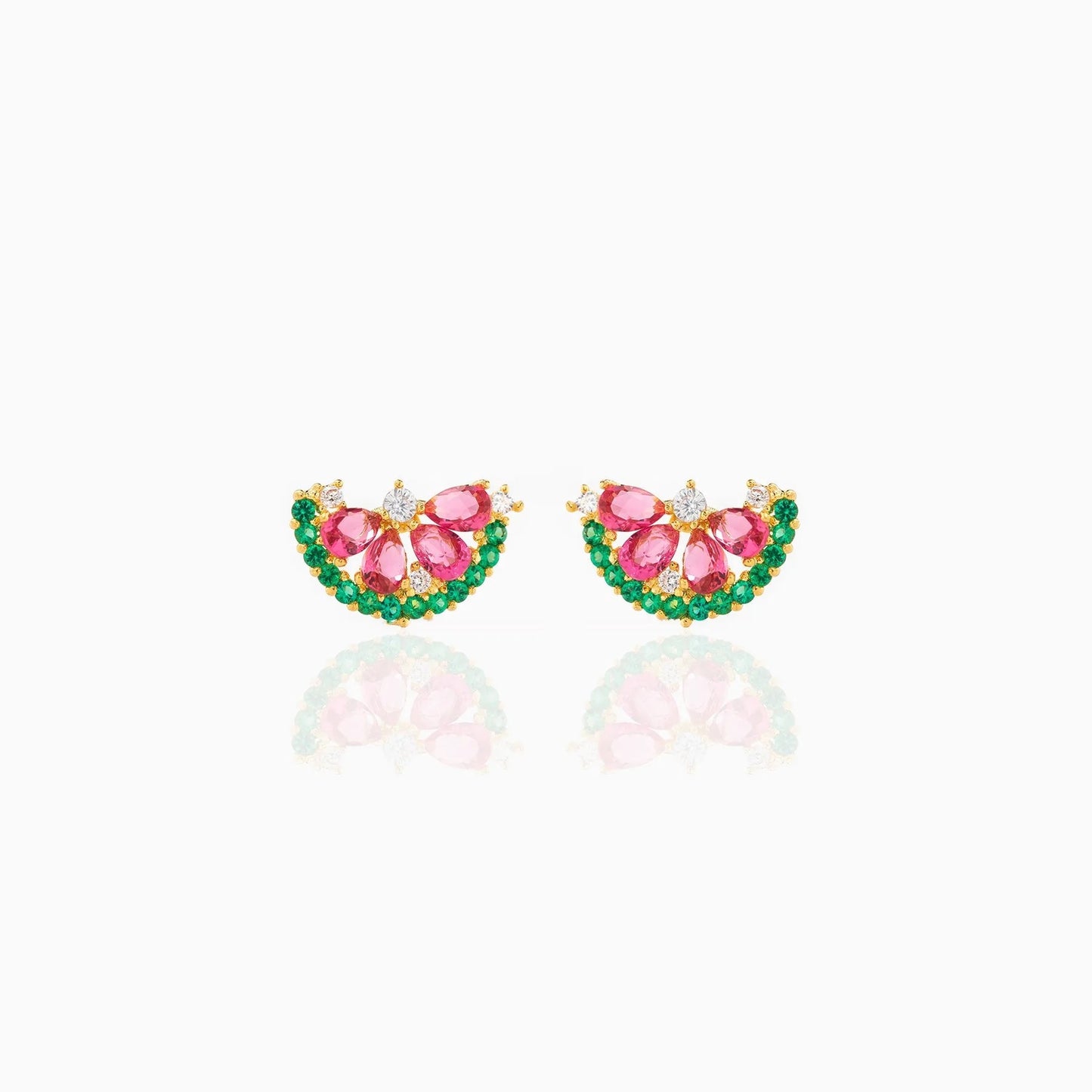 Watermelon Sparkle Set (Necklace & Earring)