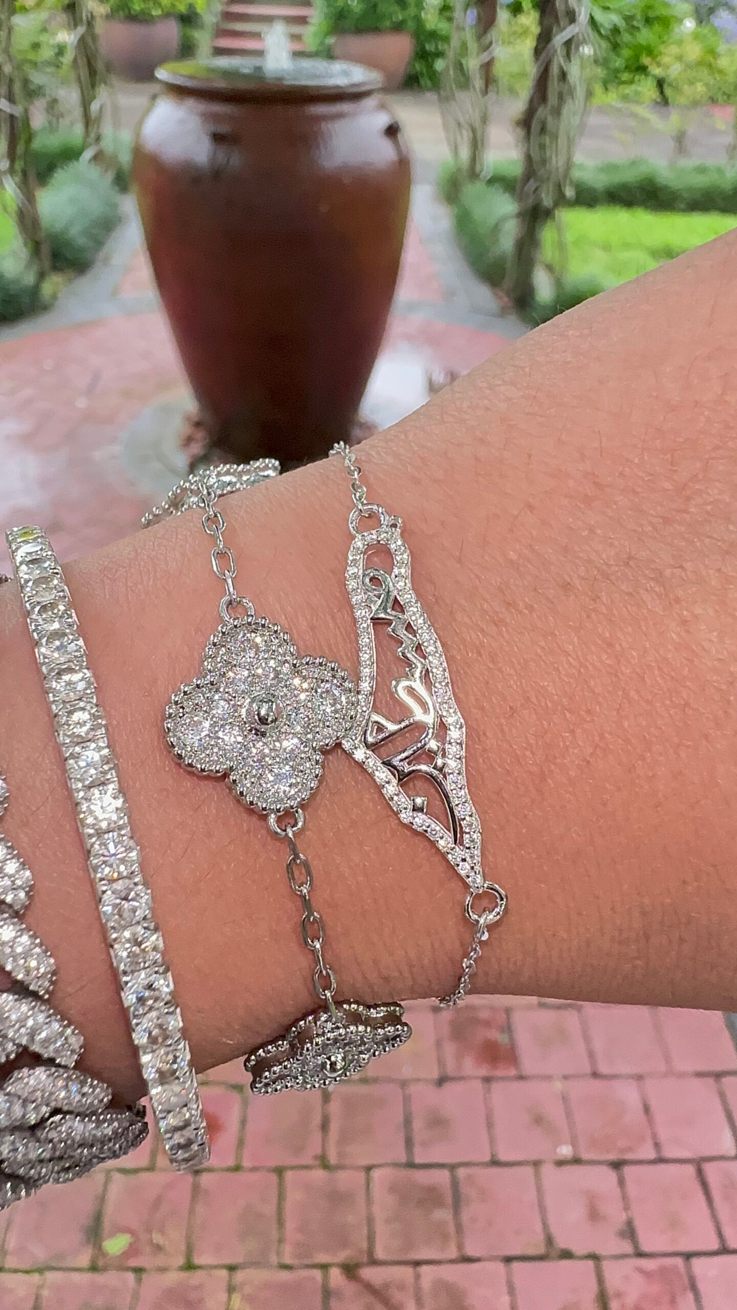 Silver Soul Of Palestine Necklace & Bracelet (925)