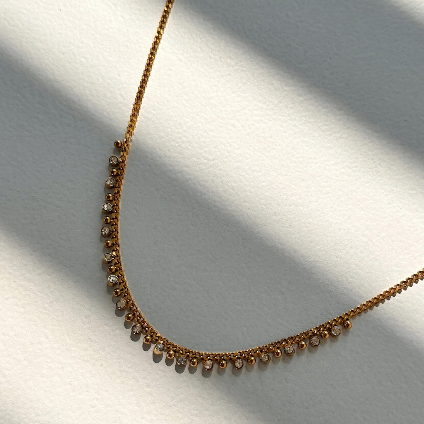 Gold Moondrops Necklace