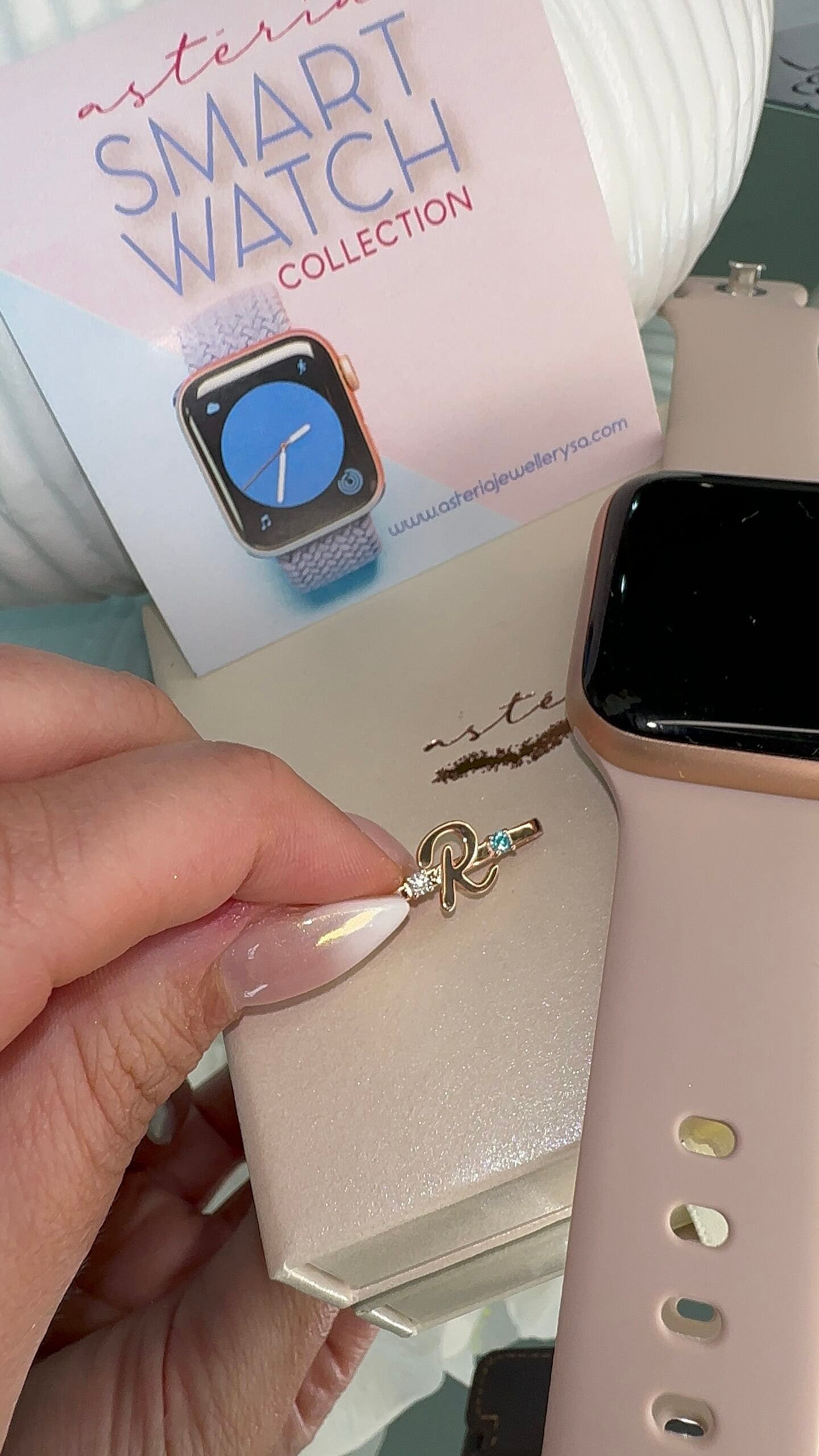 Personalised Initial NSCD Birthstone Watch Slider