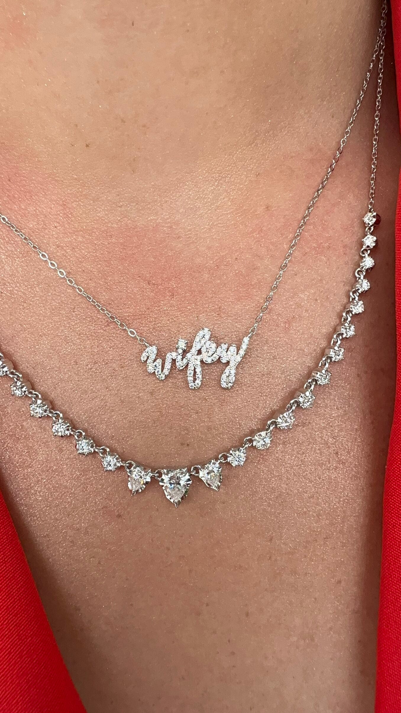 Wifey NSCD Necklace (925, 18k Vermeil Gold & Silver)