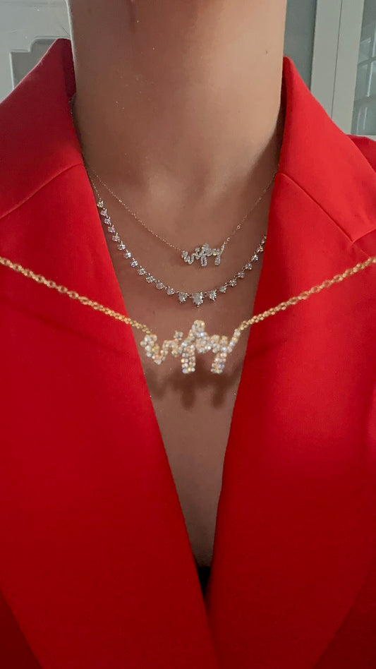 Wifey NSCD Necklace (925, 18k Vermeil Gold & Silver)