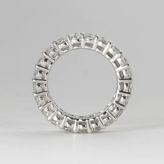 Silver Eternity Brilliant Baguette Ring