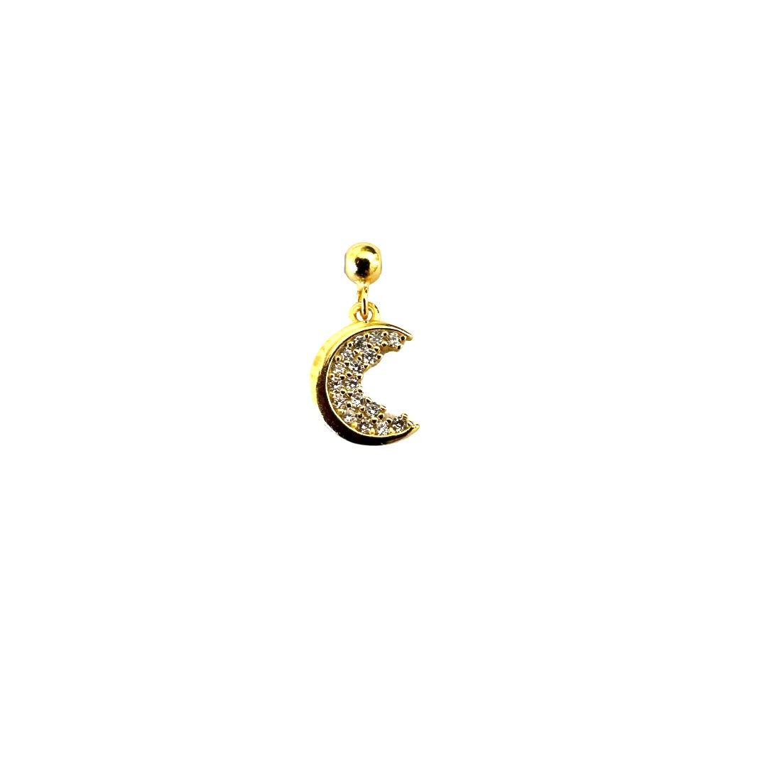 Elite Series Gold Crescent Burst NSCD Charm (925, Vermeil)