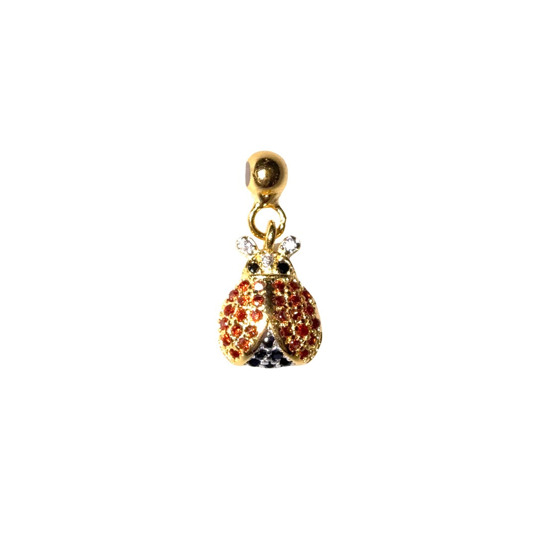 Elite Series Gold & Red Ladybug Charm (925, Vermeil)