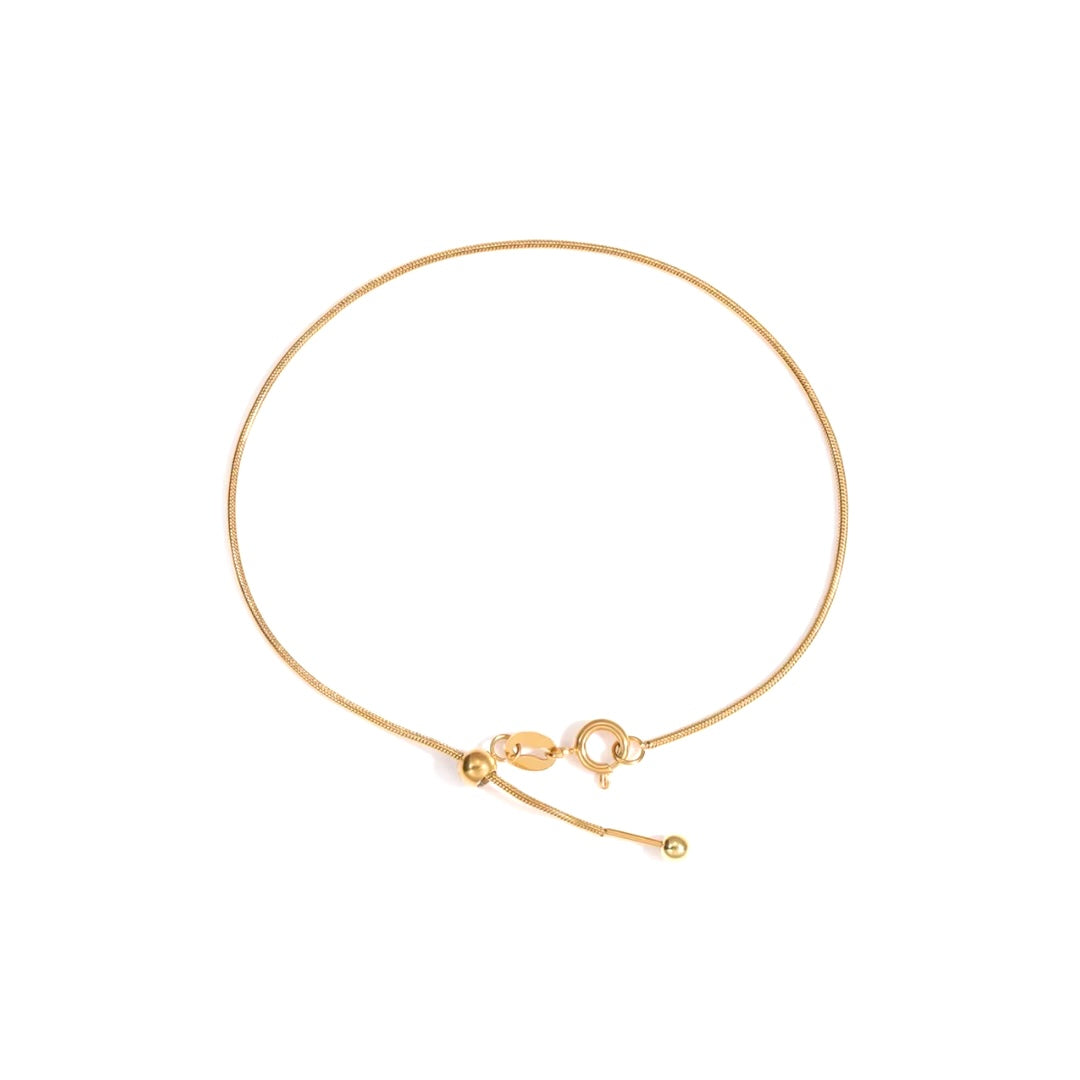 Elite Series Gold Snake Bone Pinlock Bracelet Bracelet