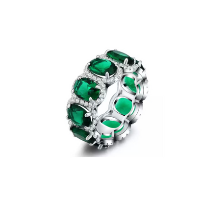 Alyssa Emerald Oval Eternity
