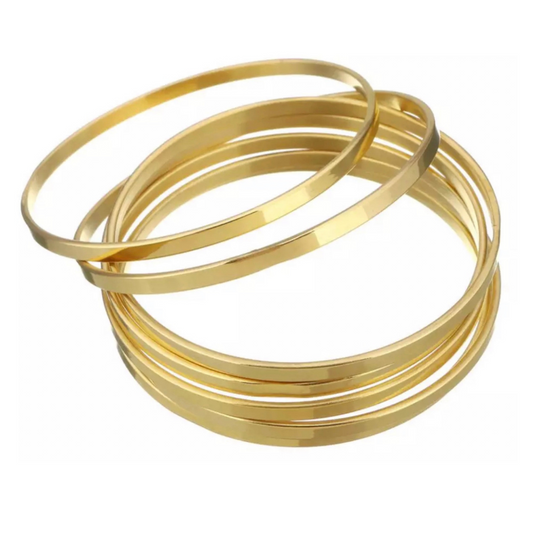 Set of 2 Girls Flat Midas Bangle