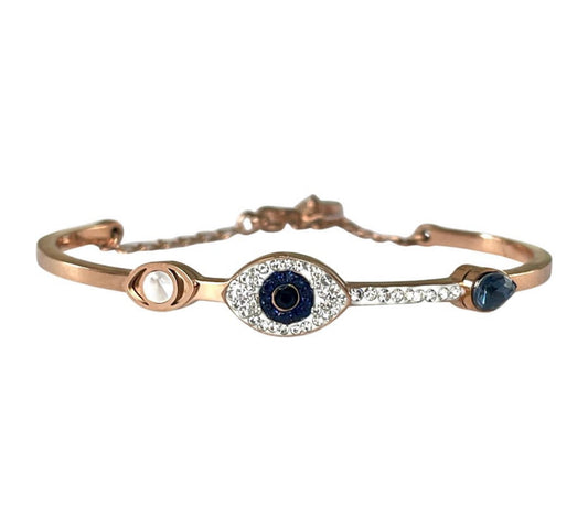Updated London Blue Evil Eye Bangle