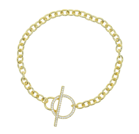 Gold Anchor Bracelet