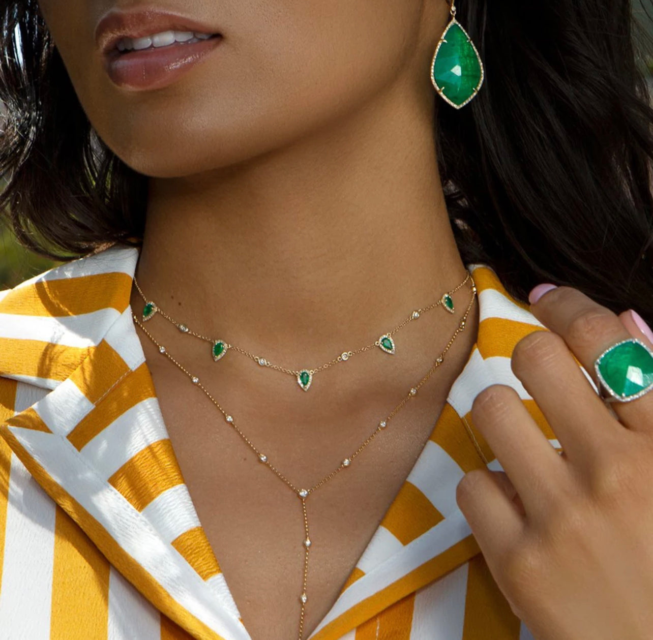 Emerald Blush Necklace