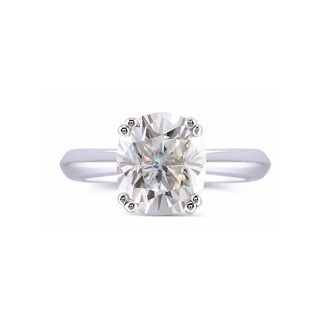 Elongated Cushion Solitaire