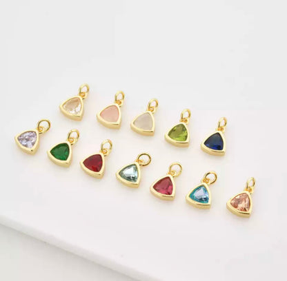 Birthstone  Initial Necklace (925)