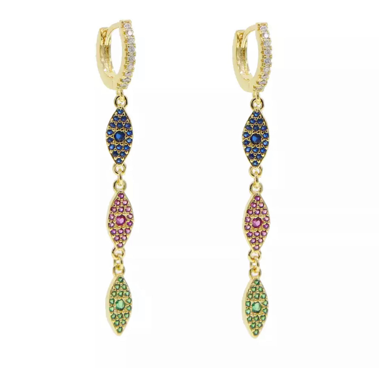 Candy Drop Evil Eye Earring