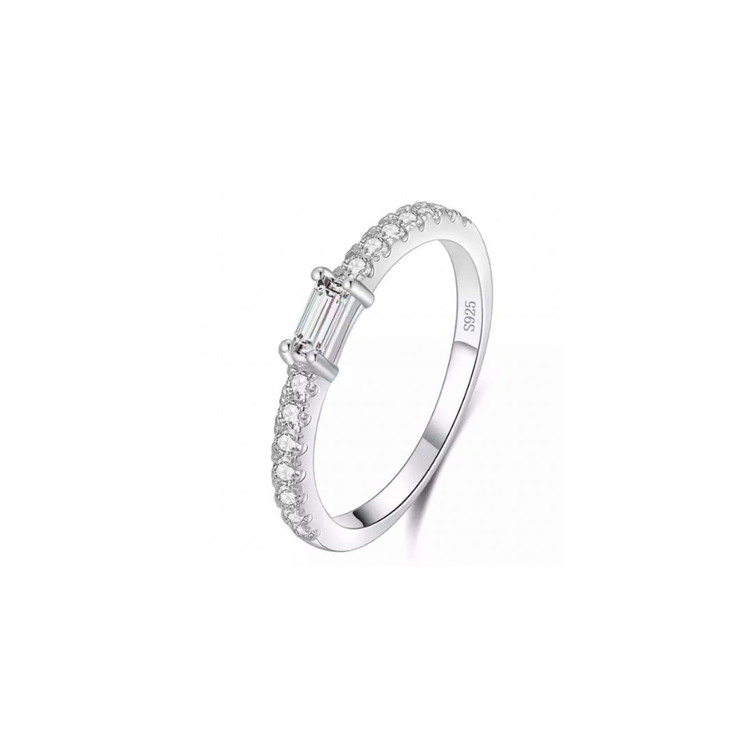 Silver Aurora Stack Ring