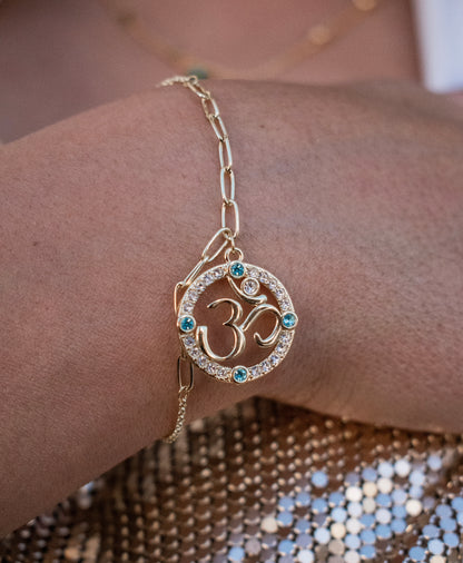 Gold Aura Aum Bracelet