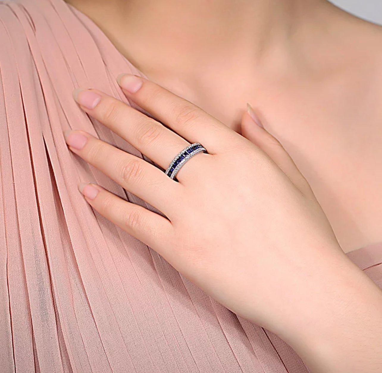 Midnight Princess Eternity Ring