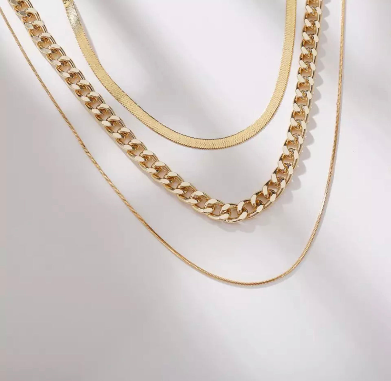Three Layer Goldie Necklace