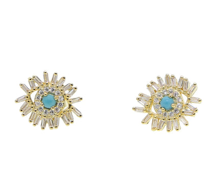 Gold Fehreesa Evil Eye Earring