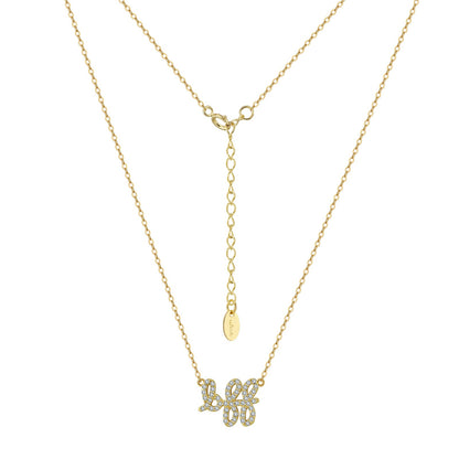 Gold BFF NSCD Best Friends Necklace (925, Vermeil)