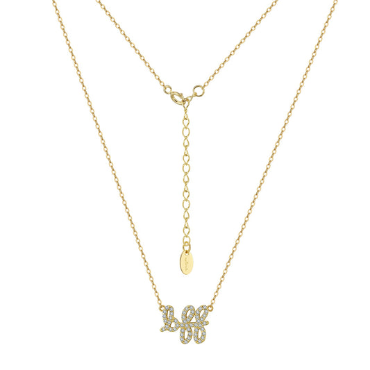 Gold BFF NSCD Best Friends Necklace (925, Vermeil)