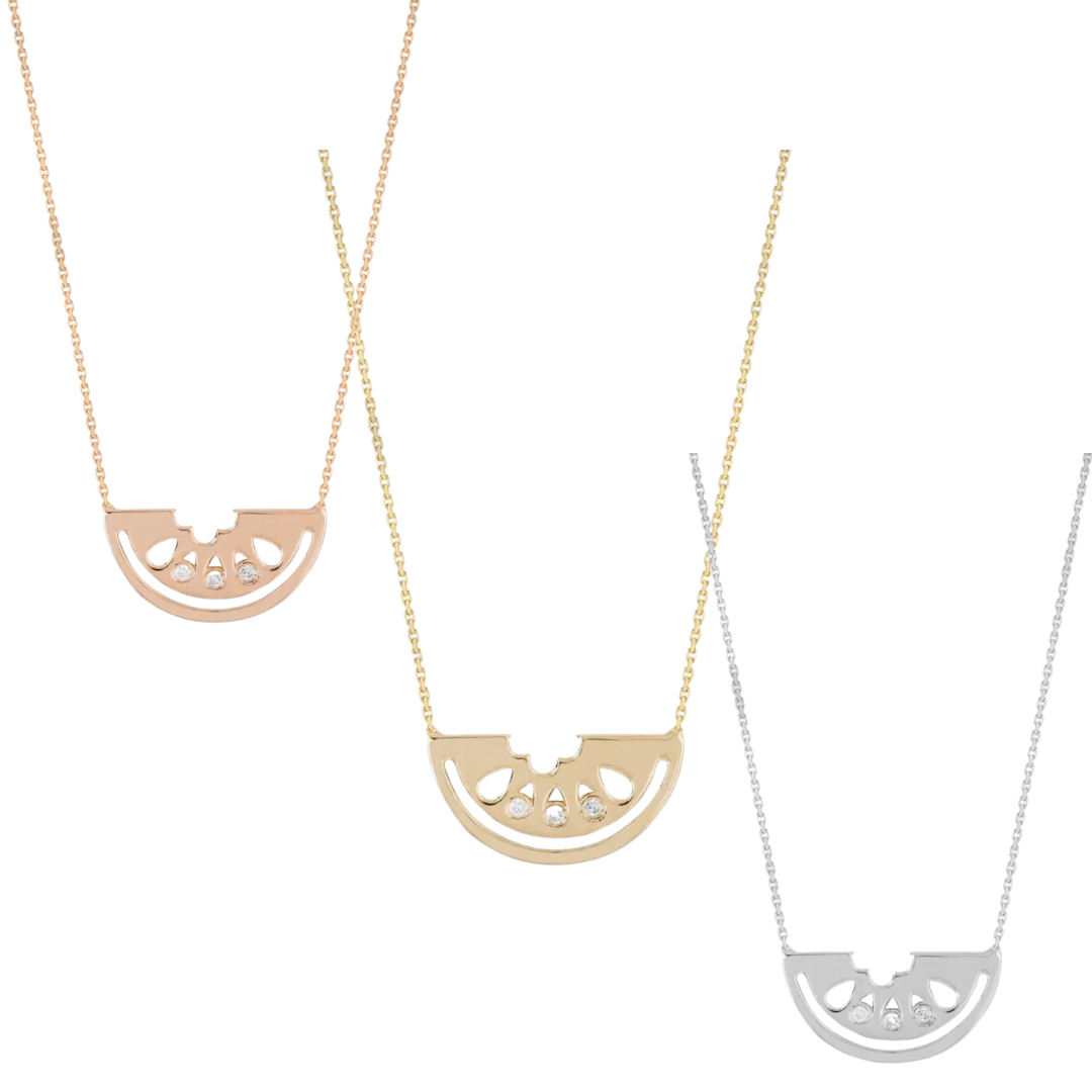 Watermelon Love Necklace (Gold, Silver, Rose)