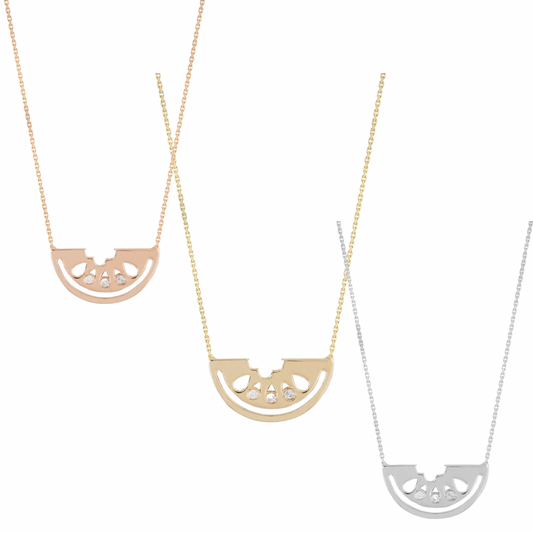 Watermelon Love Necklace (Gold, Silver, Rose)