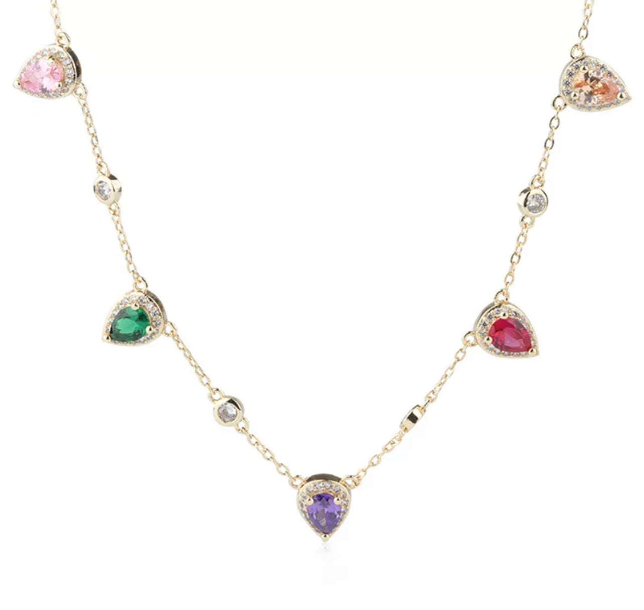 Rainbow Blush Candy Necklace