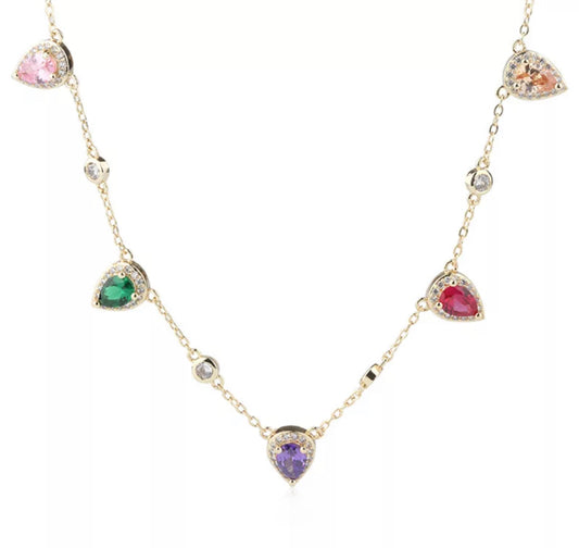 Rainbow Blush Candy Necklace
