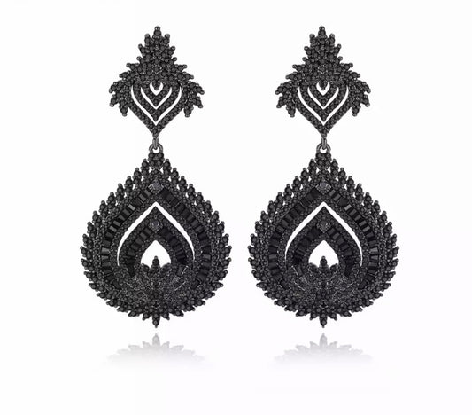 Black Mumbai Earring