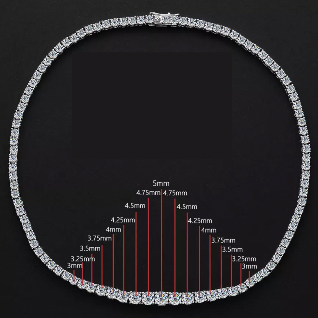 Marilyn Moissanite Tennis Necklace (15carat)