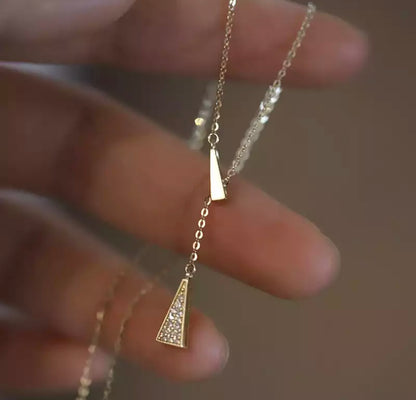 Gold Pave Drop Chain