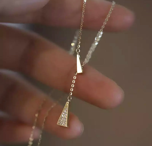 Gold Pave Drop Chain