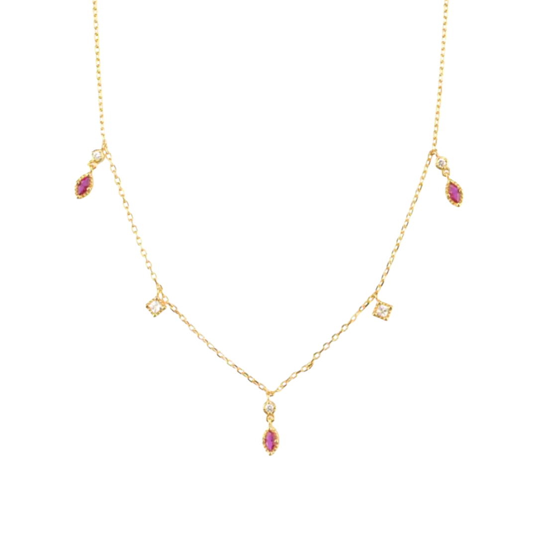 Golden Rose Layer Necklace