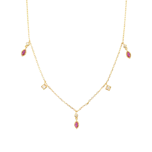 Golden Rose Layer Necklace
