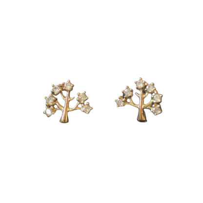 Gold Tree of Life Studs