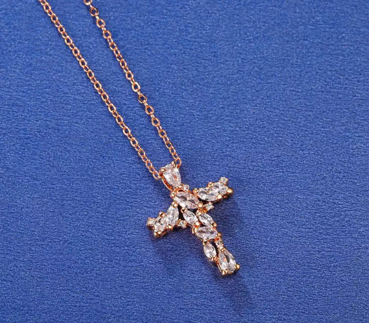 Marquise Cross Necklace