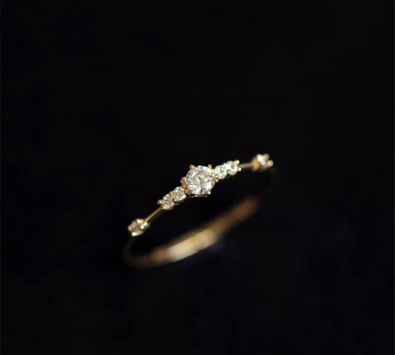 Gold Princessa Stack Ring