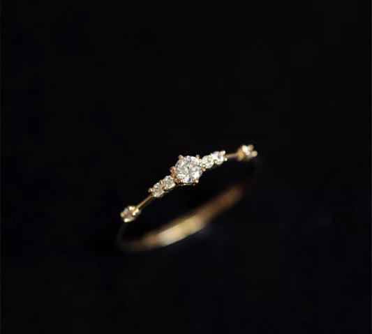 Gold Princessa Stack Ring