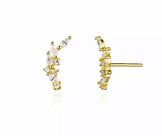 14k Edens Wreath Gold Earring