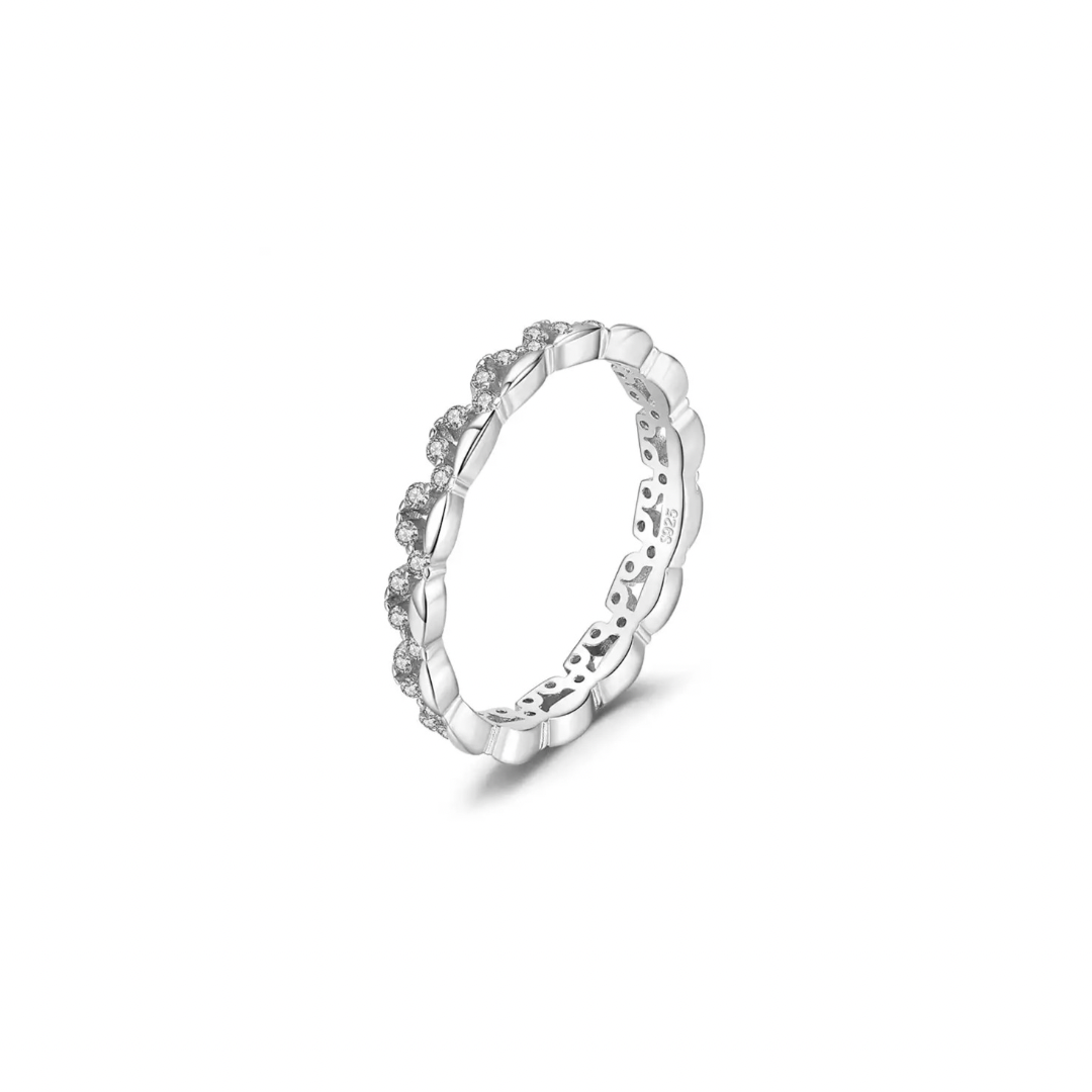 Silver Curva Stack Ring