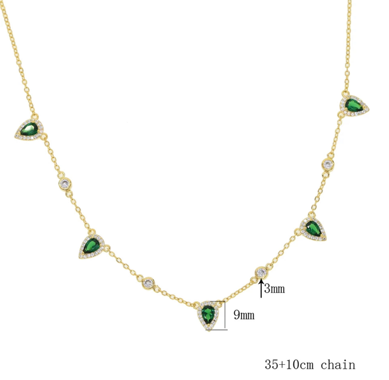 Emerald Blush Necklace