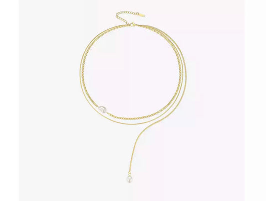 Gold Drape Minimalist Necklace